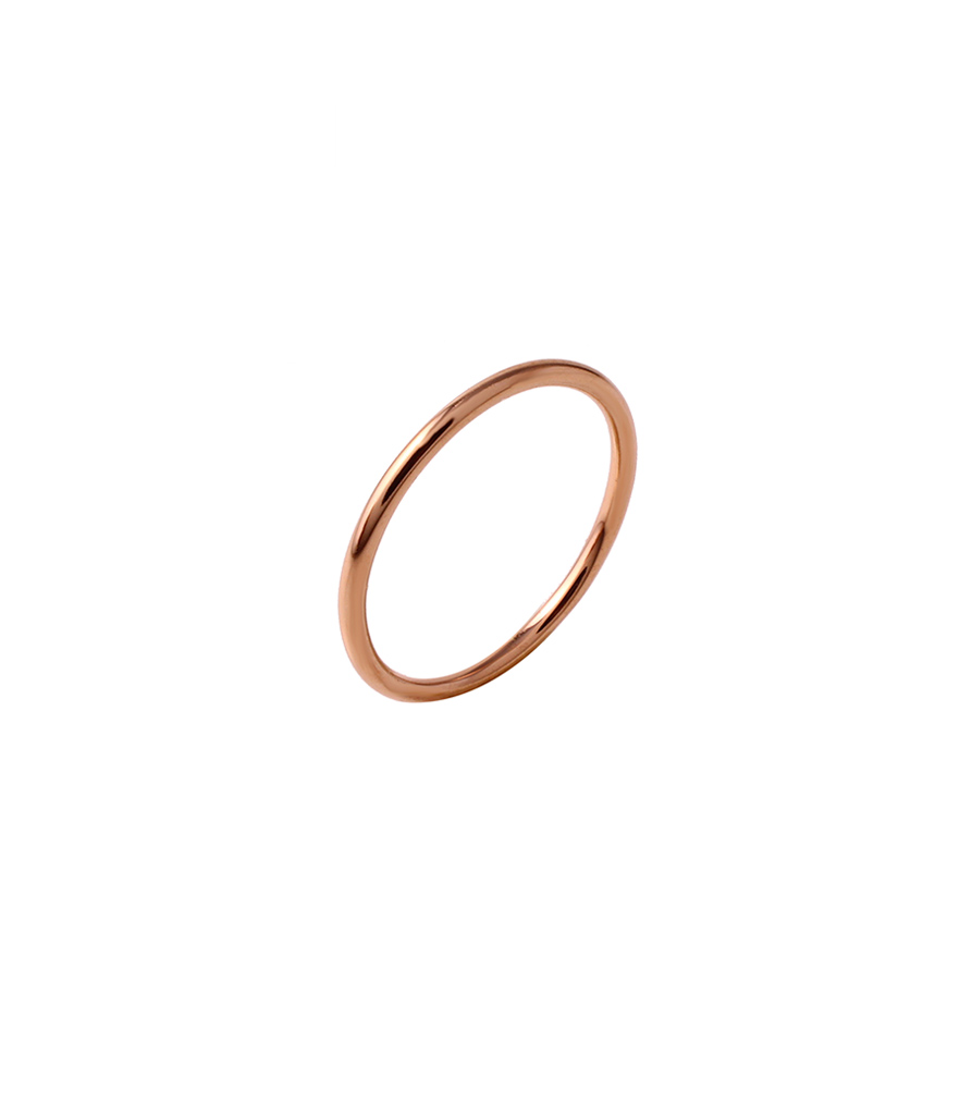 Rose Gold Initiële Midi Ring Sieraden Ringen Midiringen 