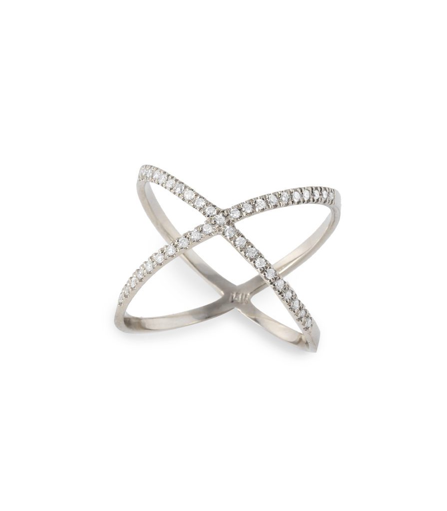 Diamond X Ring Alexis Jewelry