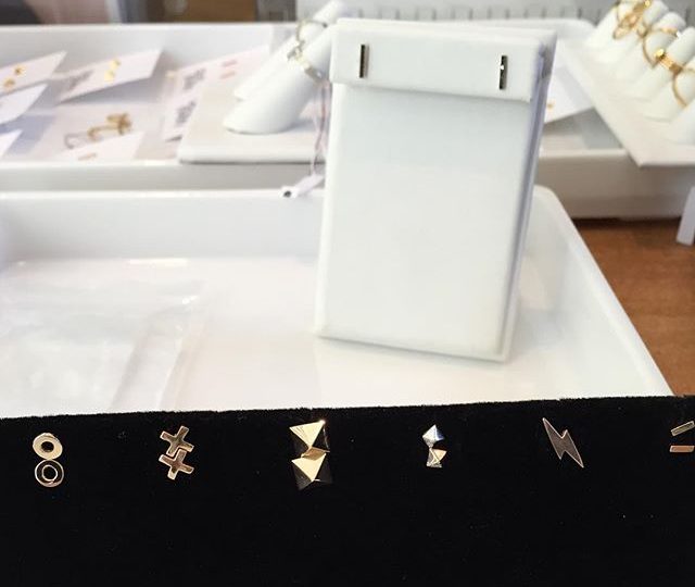 Studio Time  Who Loves our #New Studs? #AlexisJewelry #Dainty #Jewelry #MadeinLA #Gold #rosegold #Diamonds #SALE GOING ON NOW